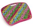 Product Image. Title: Graffiti Neon Stripe Pink Lap Desk with Zip Pocket