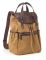 Acorn Canvas Backpack with Double Leather Look Handles (16 x 6x 12)