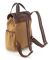 Acorn Canvas Backpack with Double Leather Look Handles (16 x 6x 12)
