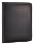 Product Image. Title: Bonded Black Leather iPad Folio with Memo Pad