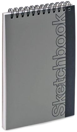 Silver Metallic Mini Sketch Book 4.5x6.75
