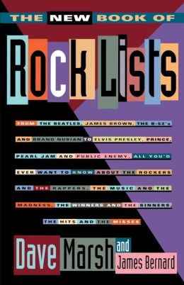 Book of Rock Lists Dave Marsh