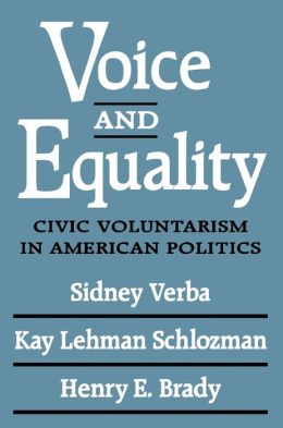 Voice and Equality: Civic Voluntarism in American Politics