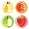 Fruit Collage Tin Coaster Set