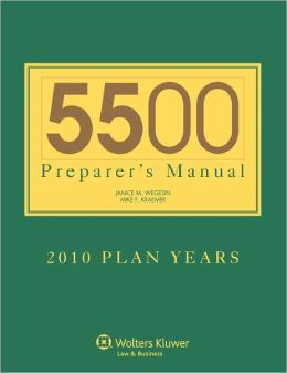 5500 Preparers Manual For 2010 Plan Years