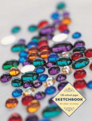 Sketchbook: Glass Beads: 128 Unlined Pages