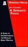 A Separate Peace (Monarch Notes)