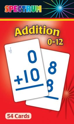 Addition 0-12 Flash Cards