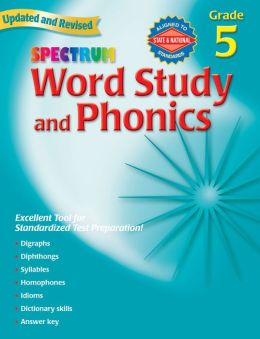 Spectrum Word Study and Phonics, Grade 5