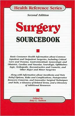 Surgery Sourcebook Amy L. Sutton