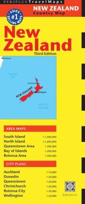 New Zealand Travel Map Third Edition