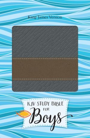 KJV Study Bible for Boys Granite/Copper, Metallic Design Duravella