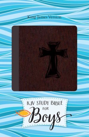 KJV Study Bible for Boys Autumn Bark, Cross Design Duravella