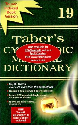 Taber's Cyclopedic Medical Dictionary (Thumb Index) Donald Venes
