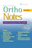Book Cover Image. Title: Ortho Notes:  Clinical Examination Pocket Guide, Author: Dawn Gulick