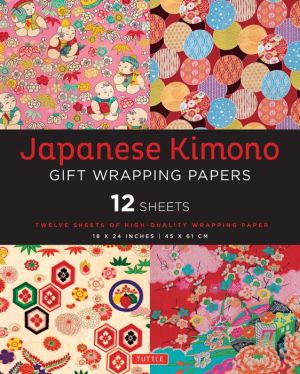 Japanese Kimono Gift Wrapping Papers: 12 Sheets of High-Quality 18 x 24 inch Wrapping Paper