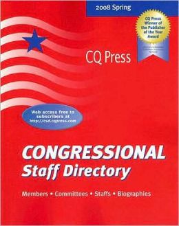 Congressional Staff Directory Spring 2008 Joel Treese