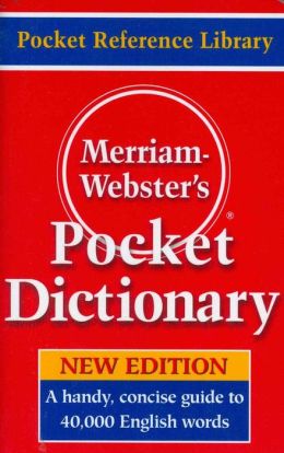 Merriam-Webster's Pocket Dictionary Merriam-Webster