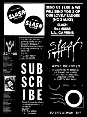 Slash: A History of the Legendary LA Punk Magazine: 1977-1980