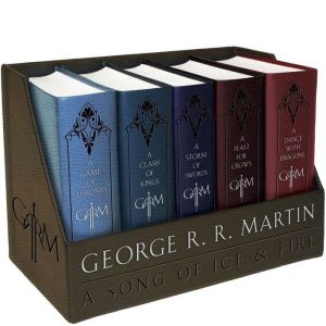 George R. R. Martin's A Game of Thrones Leather-Cloth Boxed Set : A Game of Thrones, A Clash of Kings, A Storm of Swords, A Feast for Crows, and A Dance with Dragons