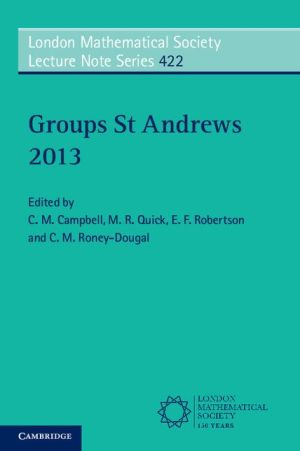 Groups St Andrews 2013