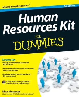 Human Resources Kit For Dummies Max Messmer