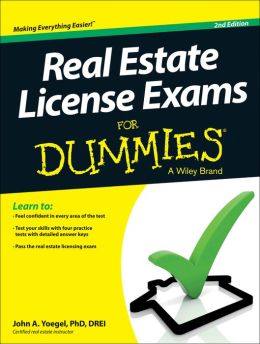 Real Estate License Exams For Dummies Drei John A. Yoegel