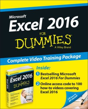 Excel 2016 For Dummies Book + Online Videos Bundle