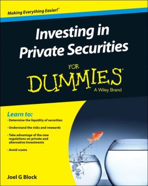 Investing in Private Securities For Dummies