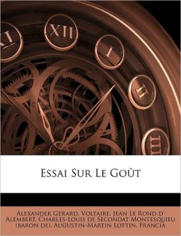 Essai sur le go&ucirct (French Edition) Montesquieu