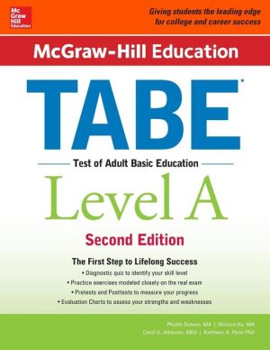 McGraw-Hill Education TABE Level A, 2nd Edition