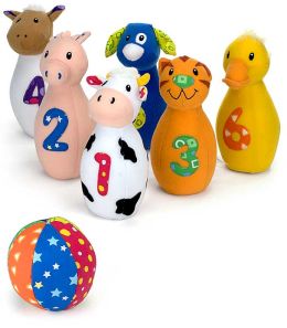 animal bowling pins