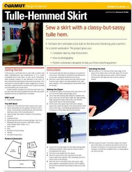 Sewing Project: Tulle-Hemmed Skirt (Quamut)