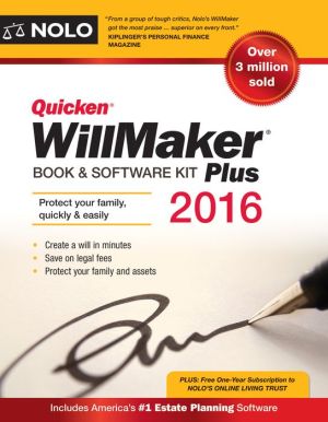 Quicken Willmaker Plus 2016 Edition: Book & Software Kit
