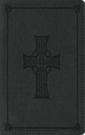 ESV Large Print Compact Bible (TruTone, Olive, Celtic Cross Design)