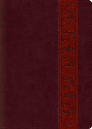 ESV Study Bible, Large Print (TruTone, Mahogany, Trellis Design)