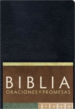RVC Biblia Oraciones y Promesas - Negro imitacion piel