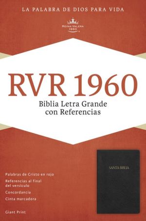 RVR 1960 Biblia Letra Grande con Referencias, negro imitacion piel con indice