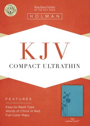 KJV Compact Ultrathin Bible, Teal LeatherTouch