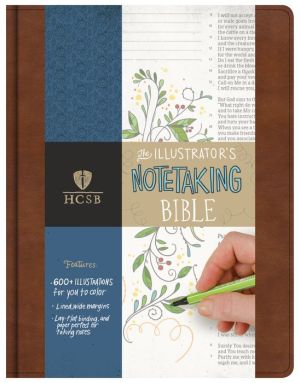 HCSB Illustrator's Notetaking Bible, British Tan, LeatherTouch
