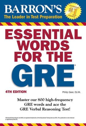 Essential Words for the GRE, 4th Edition