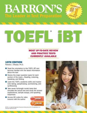 Book Barron's TOEFL iBT with MP3 audio CD 15th Edition