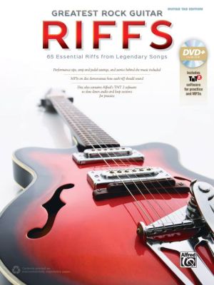 The Greatest Rock Guitar Riffs: Guitar TAB, Book & DVD-ROM