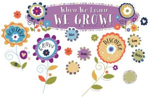 You-Nique When We Learn, We Grow! Bulletin Board Set