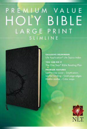 Premium Value Slimline Bible Large Print NLT, Crown