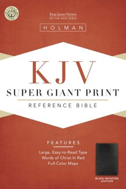KJV Giant Print Reference Bible, Blue Imitation Leather (King James Version) Holman Bible Editorial Staff