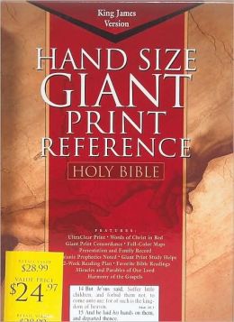 KJV Giant Print Reference Bible, Burgundy Imitation Leather Holman Bible Editorial Staff