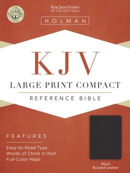 KJV Large Print Compact Bible (Black Bonded Leather) Holman Bible Publishers