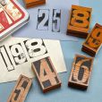 Product Image. Title: Vintage Numbers Rubber Stamps
