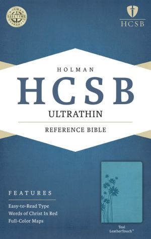HCSB Ultrathin Reference Bible, Teal LeatherTouch